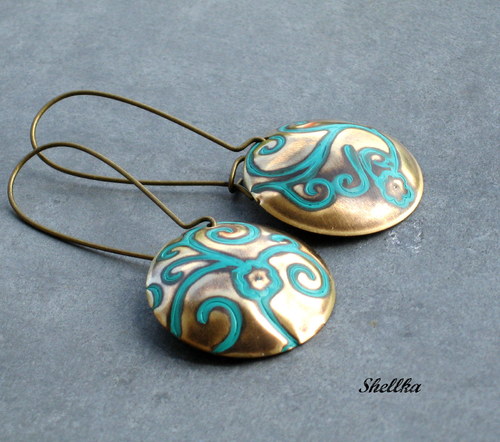 Náušnice ,,TURQUOISE WAVES 2,, — foto 2