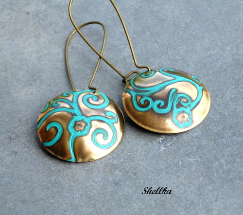 Náušnice ,,TURQUOISE WAVES 2,, — foto 3