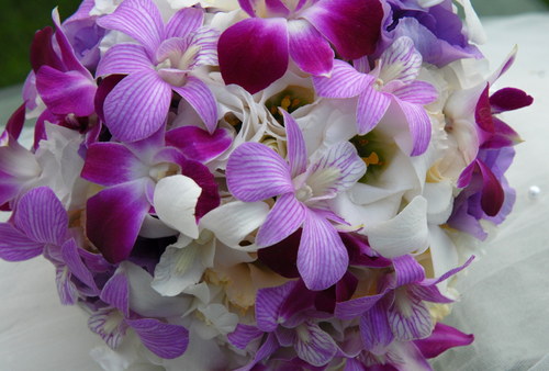 Svatební kytice s orchidejemi — foto 2