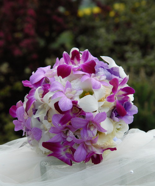 Svatební kytice s orchidejemi — foto 3