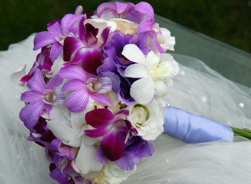 Svatební kytice s orchidejemi — foto 4