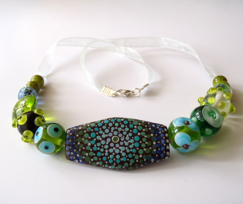 Emerald Extravagant ▪ náhrdelník — foto 3