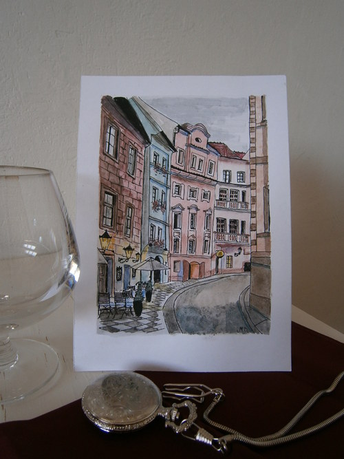 Akvarel ulice — foto 2