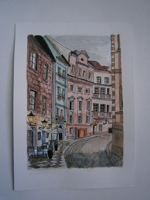 Akvarel ulice — foto 3