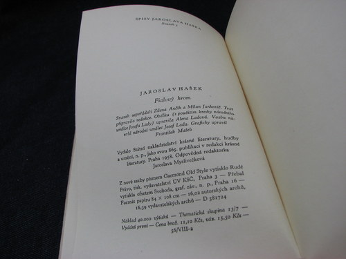 Fialový hrom, J. Hašek, 1958 — foto 4