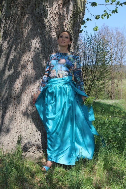 Tyrkysová sukně — foto 2