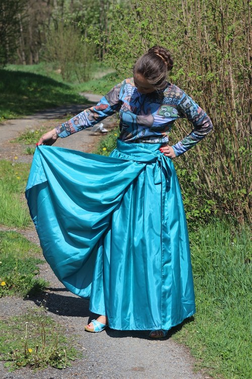 Tyrkysová sukně — foto 3