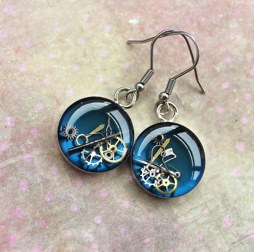 Earings /petrol/ — foto 2