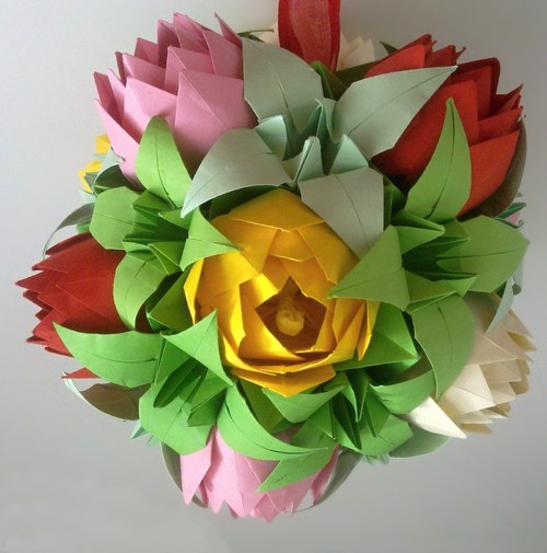 Lotosová kusudama — foto 3