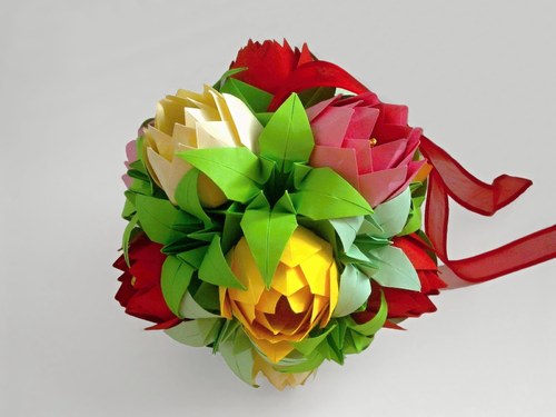 Lotosová kusudama — foto 4
