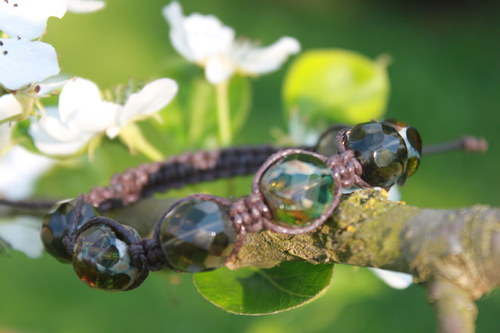 Náramek makramé/shamballa — foto 2
