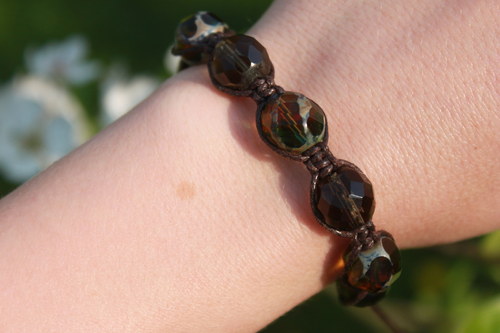 Náramek makramé/shamballa — foto 3