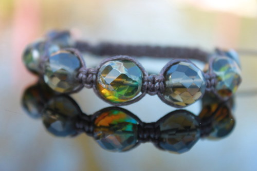 Náramek makramé/shamballa — foto 5