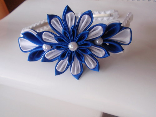 Čelenka kanzashi — foto 3