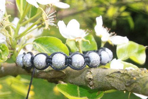Náramek makramé/shamballa — foto 2