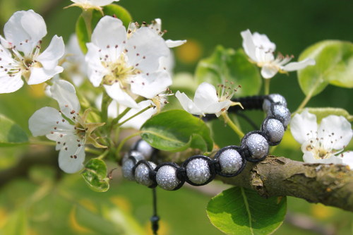 Náramek makramé/shamballa — foto 3