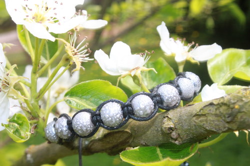 Náramek makramé/shamballa — foto 4