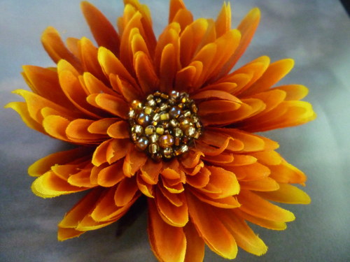 Gerbera zlatavá - brož + pineta — foto 2