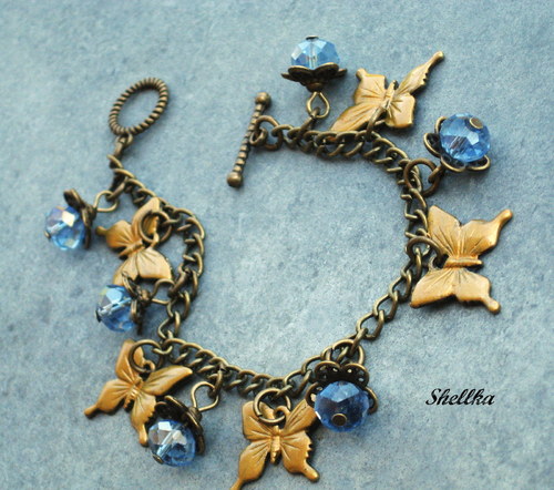 Náušnice ,,ZLATOKŘÍDLÍ,, — foto 3
