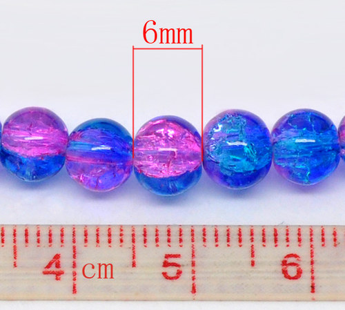 Práskačky modro-růžové 6mm/10ks — foto 2