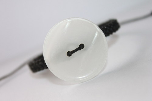 Pro štěstí... Náramek makramé/shamballa — foto 3