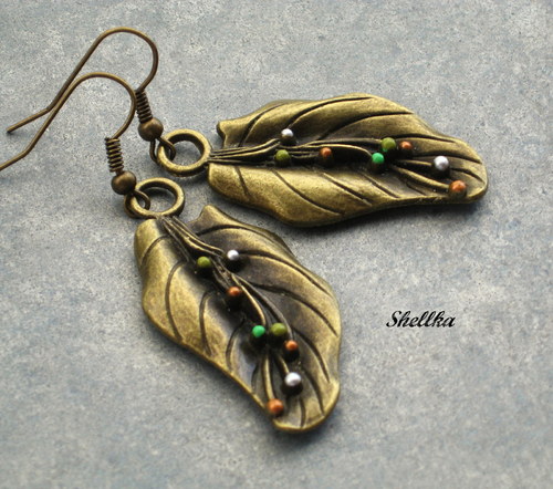 Náušnice ,,EXOTIC LEAVES,,2 — foto 2