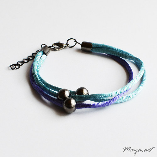 Světle modrý náramek "SIMPLE BRACELET" — foto 2