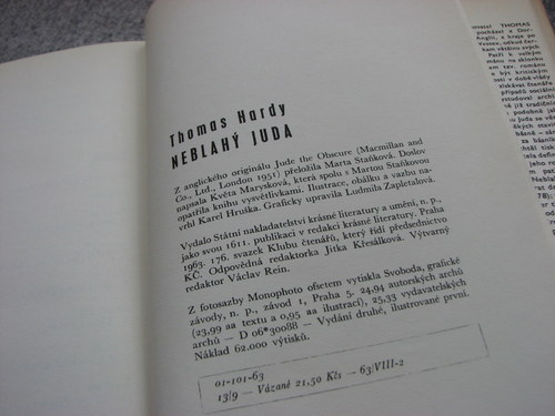 Thomas Hardy, Neblahý Juda, 1962 — foto 4