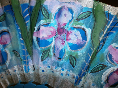 Luxusní vějíř - Light breeze blue — foto 3
