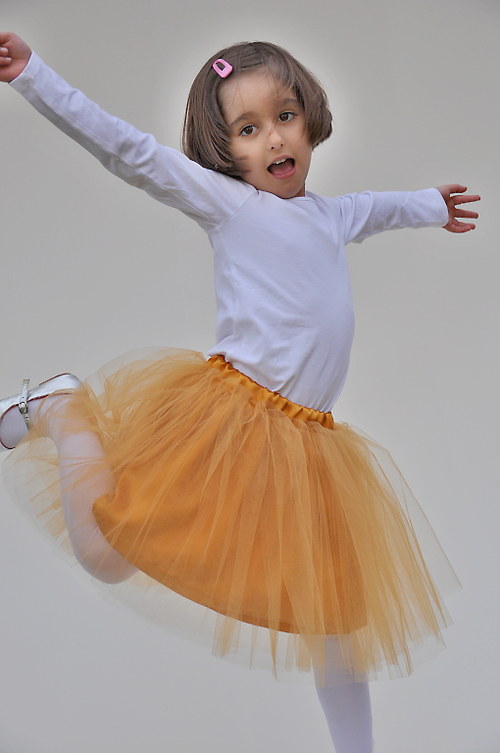 Tylová sukně zlatá — foto 2