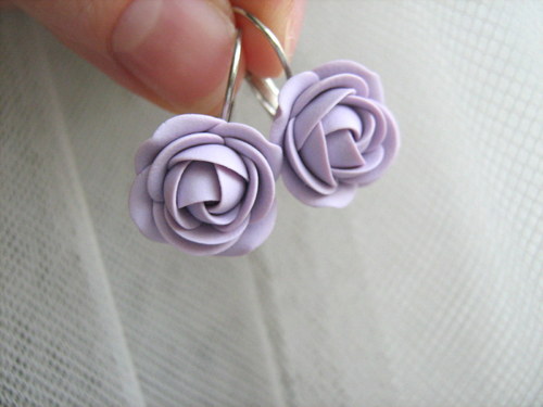 Simple colors: Rosy Lavender, visací náušnice — foto 2