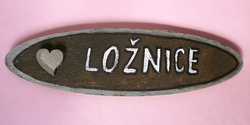 Cedulka na dveře - ELEGANCE brown ( ložnice) — foto 2