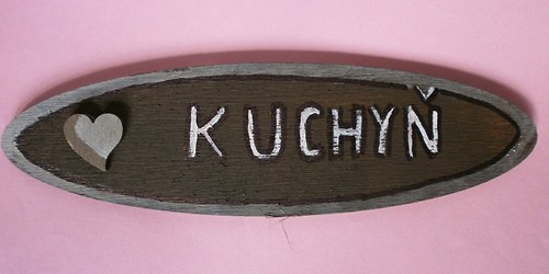 Cedulka na dveře - ELEGANCE brown (kuchyň) — foto 2