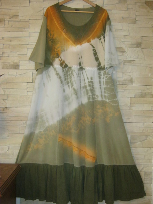 Šaty-zelená batika — foto 2