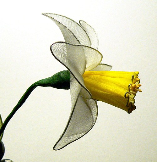Narcis - nylonový květ — foto 4