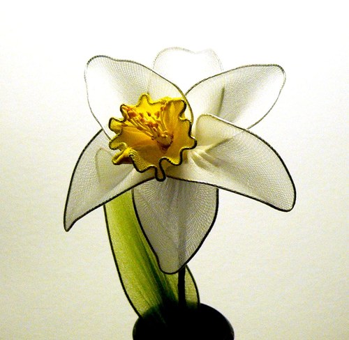 Narcis - nylonový květ — foto 5