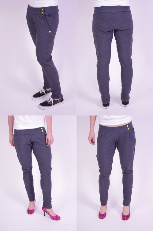 Kalhoty Stretch Elegance Grey — foto 2