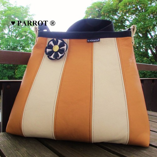 Kožená - SOLOMON BAG - NATUR - PARROT® — foto 4