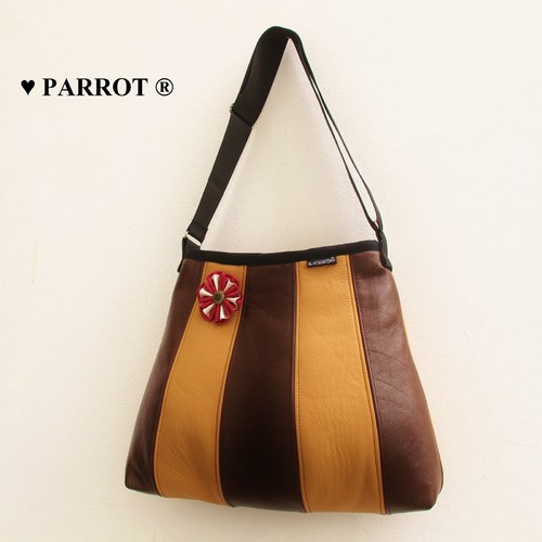 Kožená - SOLOMON BAG - NATUR - PARROT® — foto 2