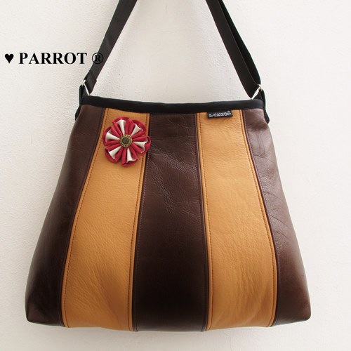 Kožená - SOLOMON BAG - NATUR - PARROT® — foto 3