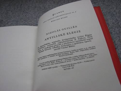 Antillské elegie, Nicolás Guillén, 1957 — foto 4