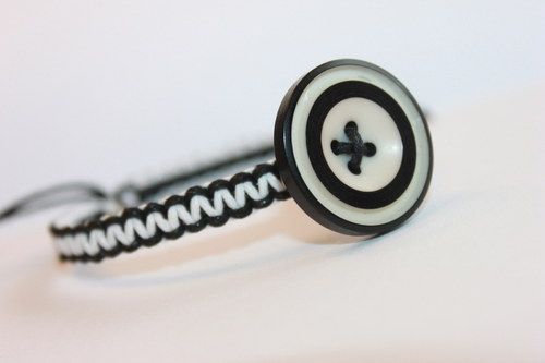 Retro.. Náramek shamballa/makramé — foto 4