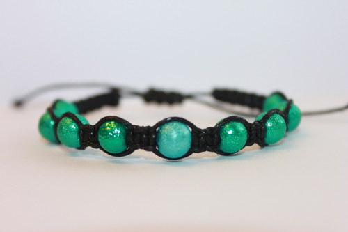 Náramek makramé/shamballa — foto 3