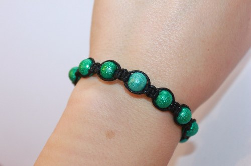 Náramek makramé/shamballa — foto 5