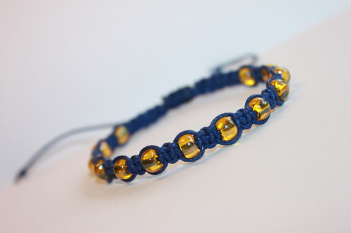 Náramek shamballa/makramé — foto 3