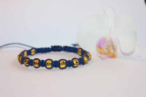 Náramek shamballa/makramé — foto 5