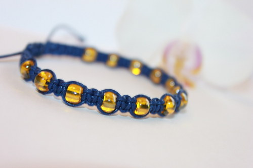 Náramek shamballa/makramé — foto 6