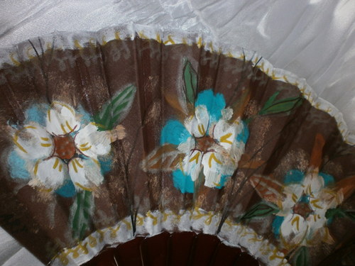 Luxusní vějíř - Blue - Brown breeze — foto 6
