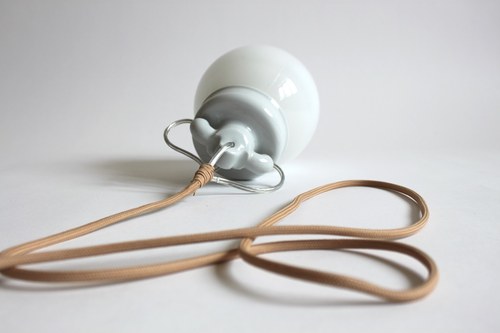 Porcelánová stropnice béžová — foto 2