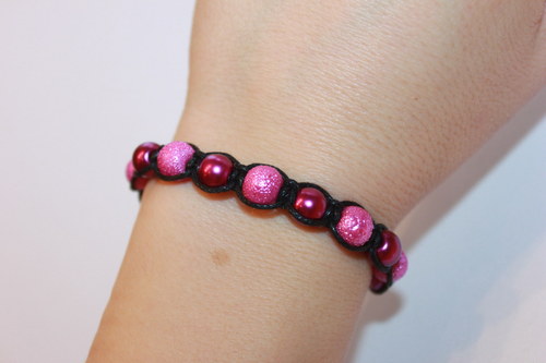 Náramek makramé/shamballa — foto 6